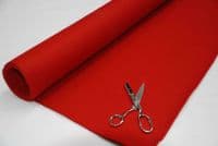 3mm THICK Acrylic Felt Baize Craft/Poker Fabric/Material RED